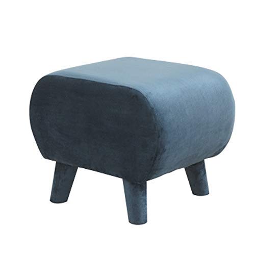 Ottoman Cloth Shoe Changing Stool - Multifunctional Small Footstool for Living Room, Bedroom & Entryway - 40X33X33Cm Soft Fabric Bench for Sitting, Shoe Testing & Coffee Table Use (Color Options Available)