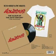 Bob Marley & The Wailers Exodus Limited Edition Vinyl Record with Exclusive Large T-Shirt - Perfect for Reggae Music Collectors & Gift for Fans