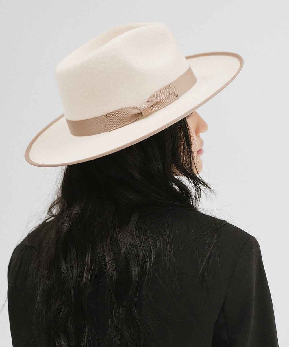 Monroe Rancher Fedora Hat for Men & Women - Western Style Cowboy Hat with Wide Brim - Perfect for Outdoor, Rodeo, and Country Music Events