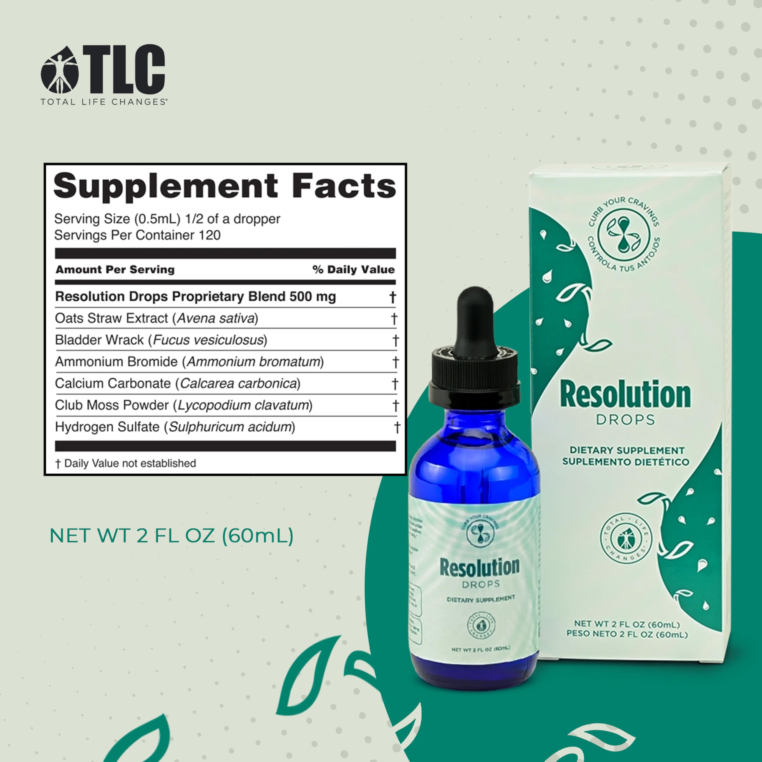 Resolution Drops - Natural Craving Control Supplement for Weight Management & Wellness, 2 fl oz - Supports Balanced Lifestyle & Healthy Transformation | Perfect for Daily Use, Fitness Routines & Stress Relief