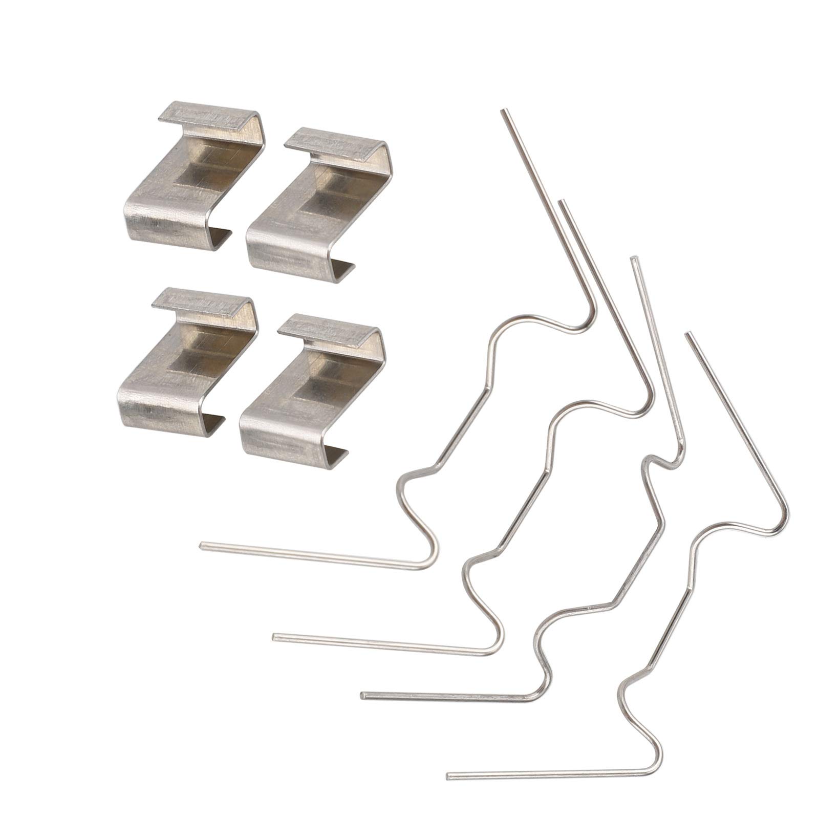 100 Pcs Greenhouse Glazing Clips Kit - 50 Wire Clips & 50 Z Overlap Clips for Aluminum Greenhouse Repair | Durable Replacement Parts for DIY Greenhouse Maintenance & Plant Protection