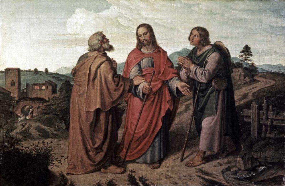 Joseph Feuhrich Walk to Emmaus Fine Art Print - 28x44 Inch Figurative Paper Artwork for Framing - Perfect for Wall Decor in Living Room, Bedroom & Office