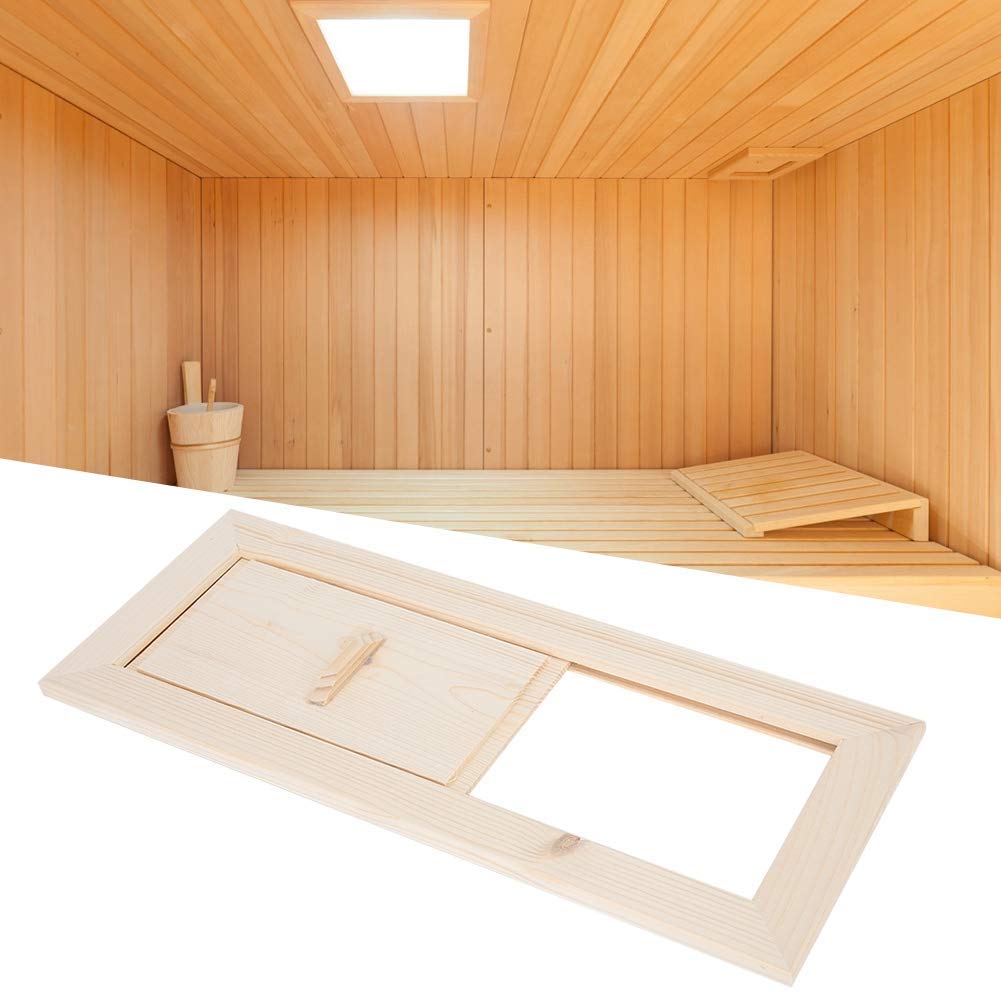 Premium Hemlock Sauna Air Vent Ventilation Panel - Sauna Room Air Vent Grille for Steam Rooms & Home Spas - Durable Sauna Accessories for Improved Airflow & Comfort