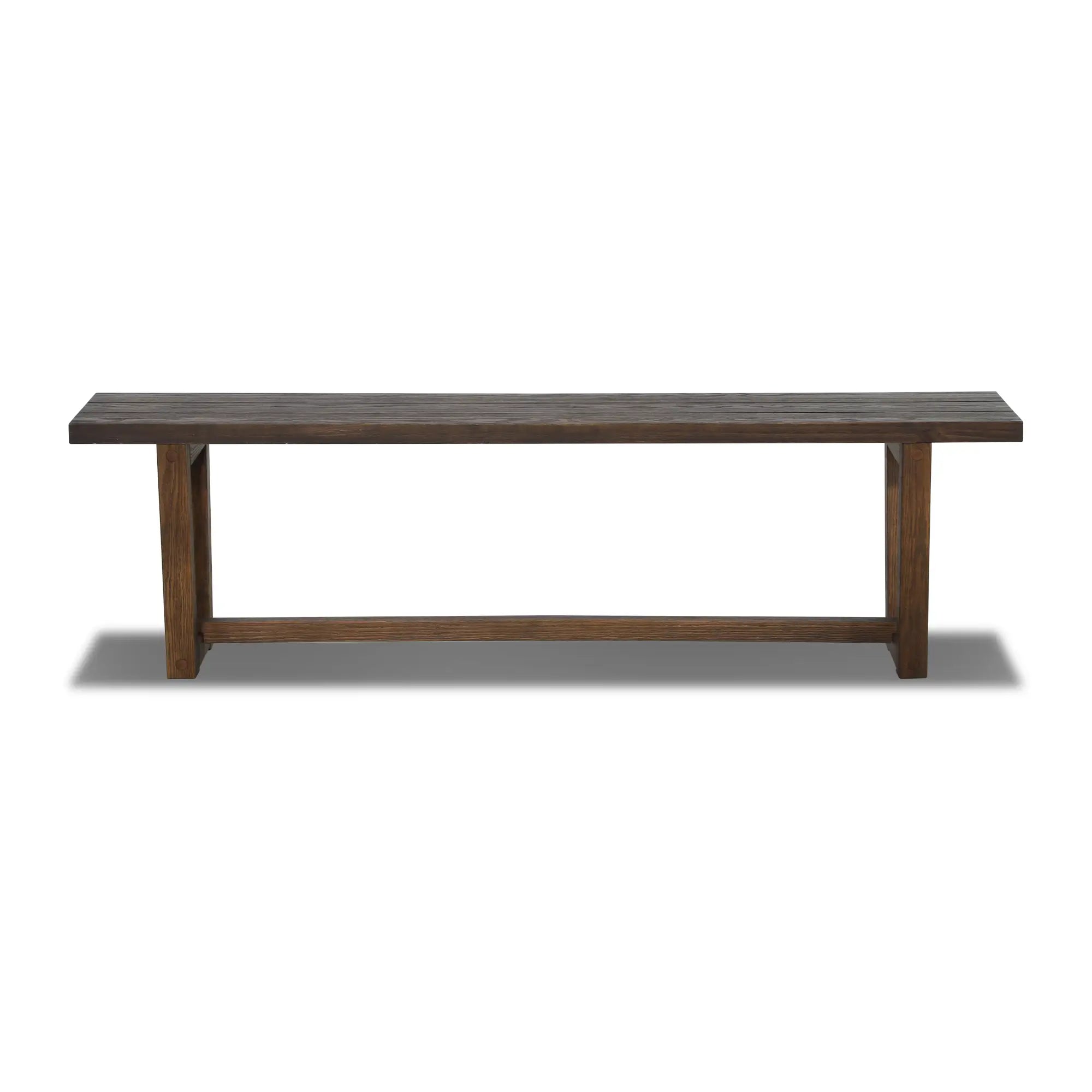Solid Wood Bench - Cascais Style Handcrafted Wooden Bench for Patio, Garden, or Entryway - Durable & Weather-Resistant Outdoor Seating