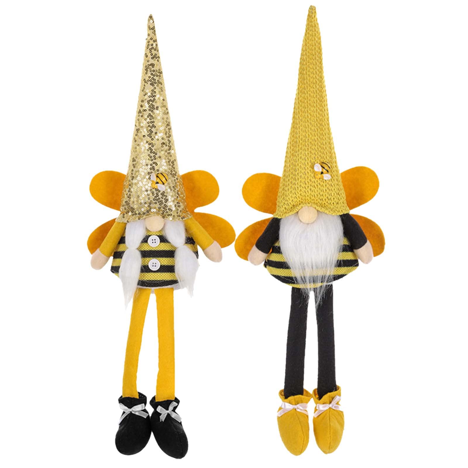 Handmade Bumble Bee Gnome Doll - Farmhouse Kitchen Decor for Home