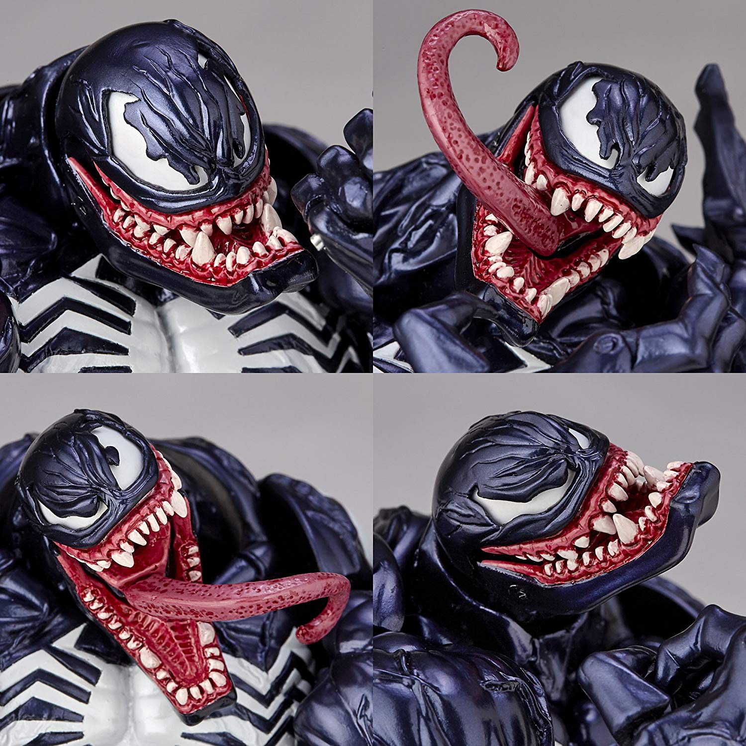 Amazing Yamaguchi Revoltech No. 003 Venom Action Figure - Highly Articulated Collectible Toy for Marvel Fans | Perfect for Display, Photography & Action Scenes