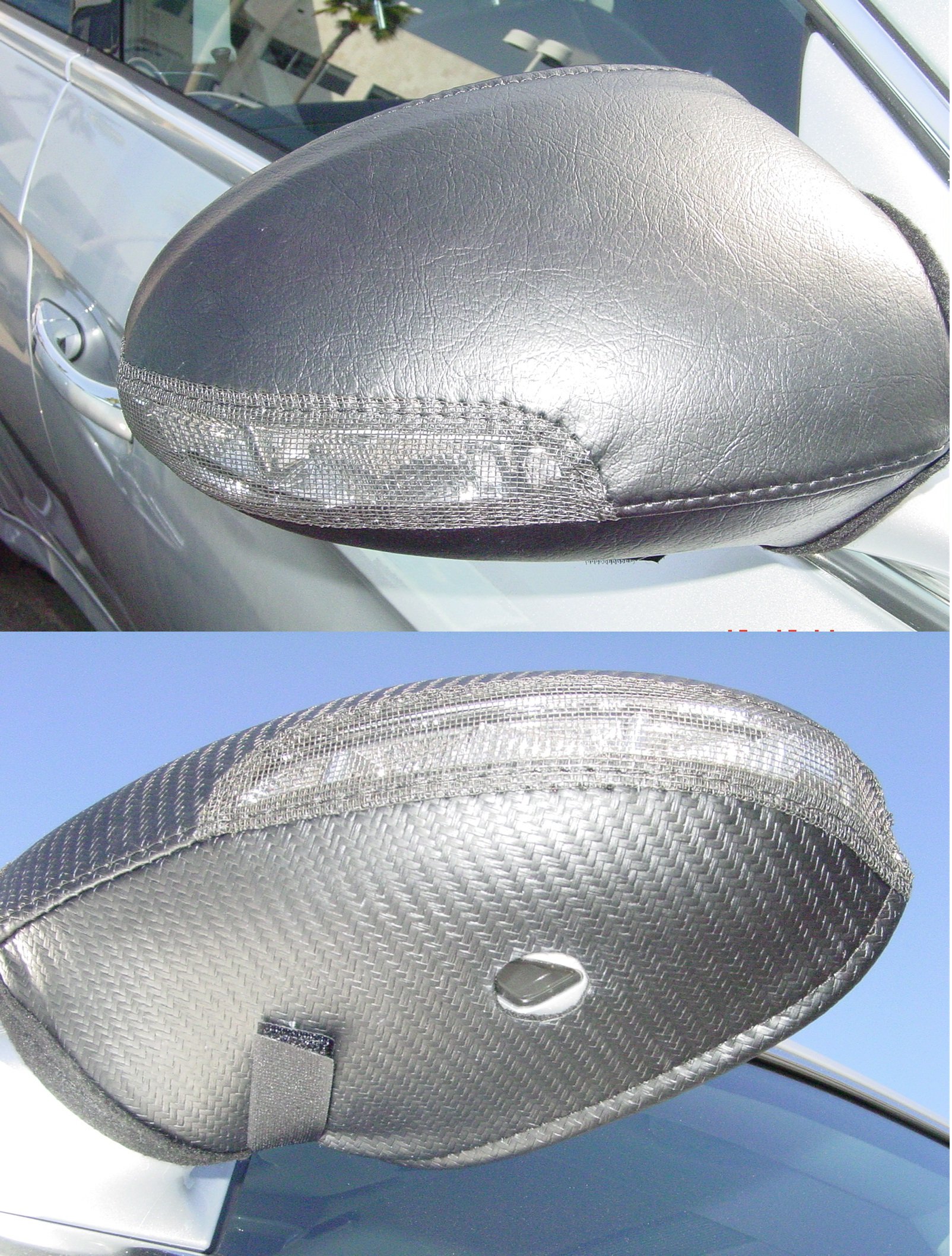 Covercraft Colgan Custom Mirror Bra BM3645CF - Black Car Mirror Cover for UV Protection & Scratch Prevention | Perfect for Classic & Vintage Vehicles