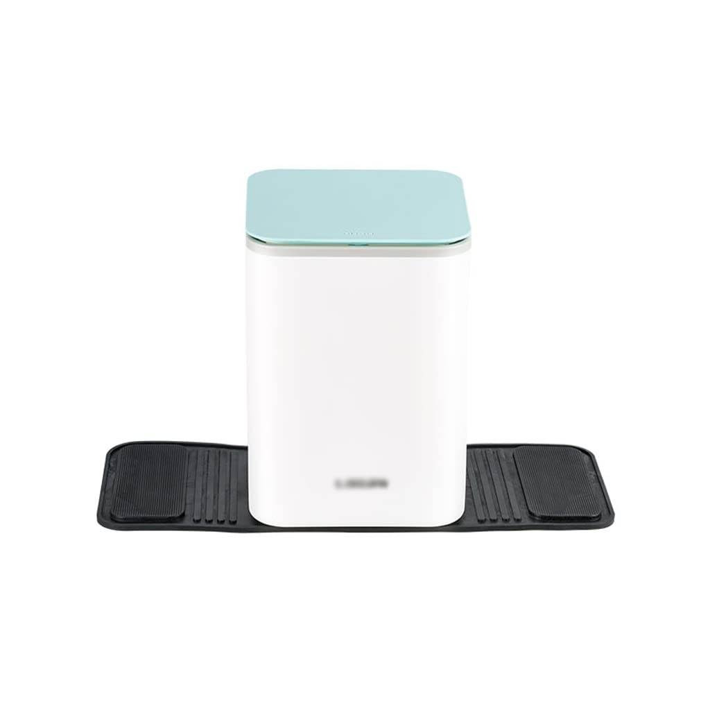 Compact Car Trash Can with Lid - 0.79 Gallon Mini Waste Bin for Vehicles - 13.78