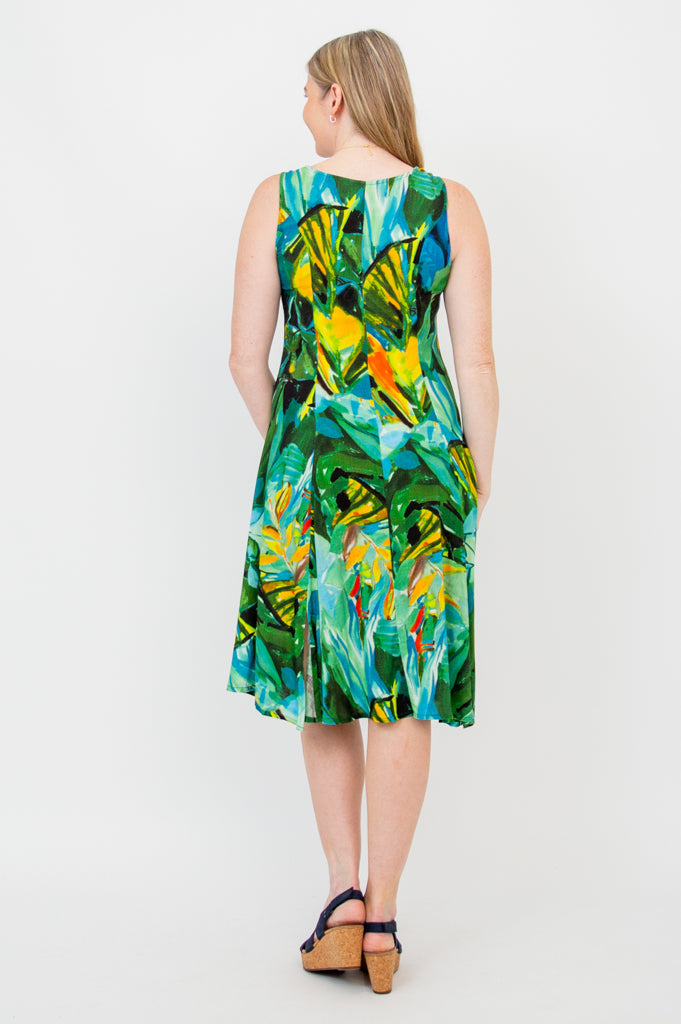Eco-Friendly Avery Dress by Greenroom | Soft Linen Bamboo Blend | Perfect for Summer Outings & Beach Vacations