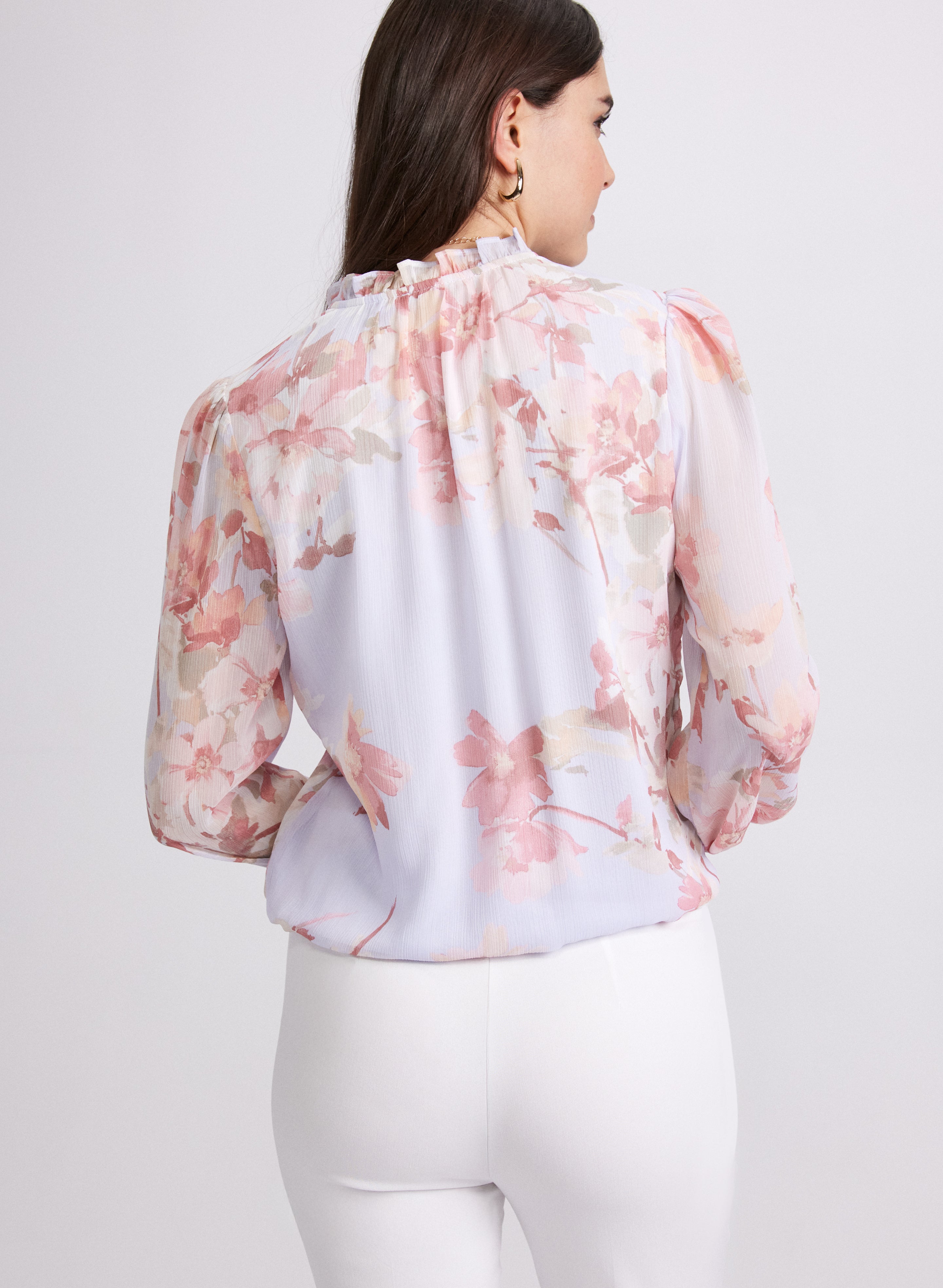Floral Print Blouse for Women - Elegant Flowy Summer Tops - Boho Chic Casual Shirt - Perfect for Office, Date Night & Vacation Outfits
