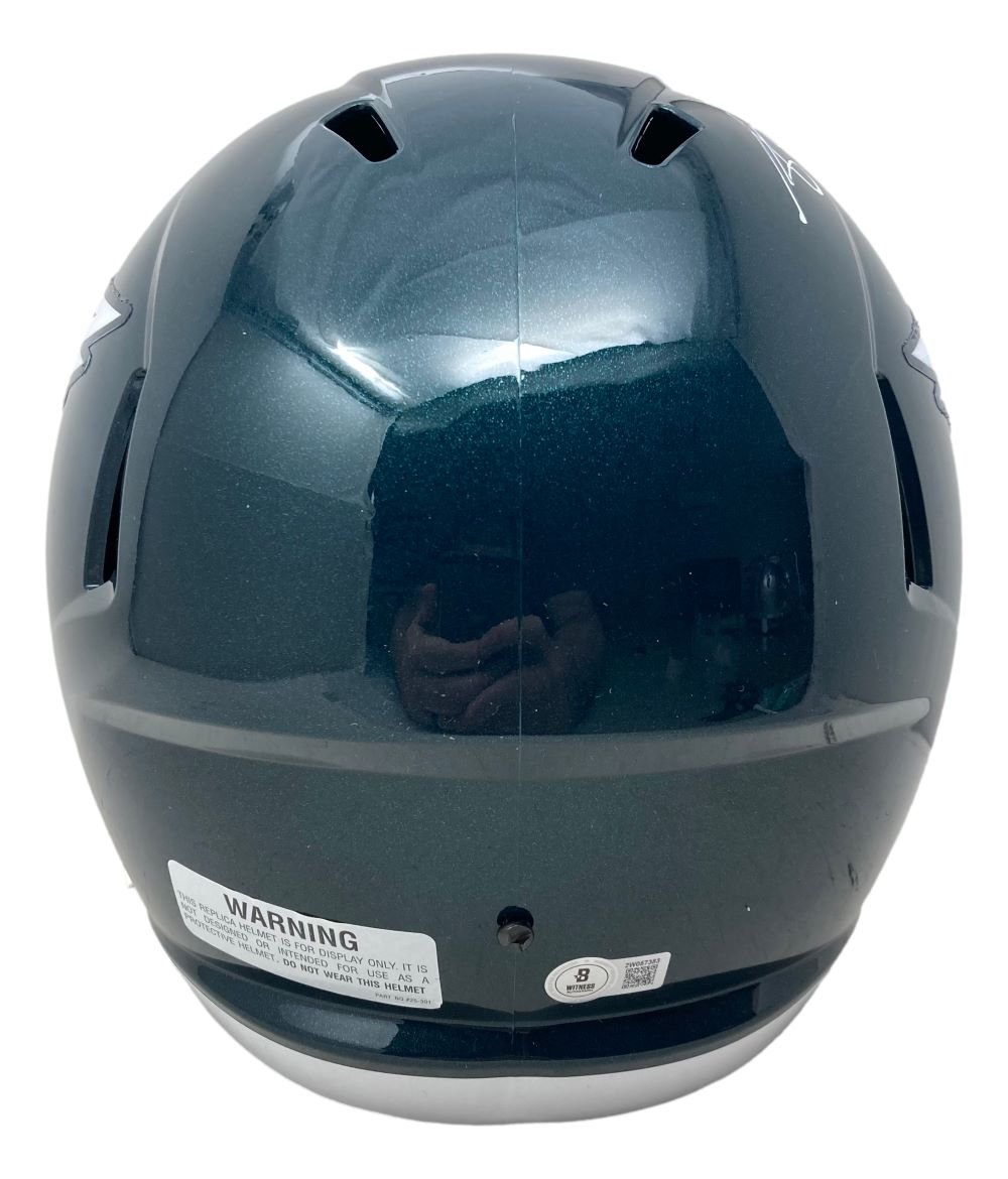 AJ Brown Autographed Philadelphia Eagles Full Size Replica Speed Helmet - Official NFL Collectible for Eagles Fans, Sports Memorabilia Display, and Man Cave Decor