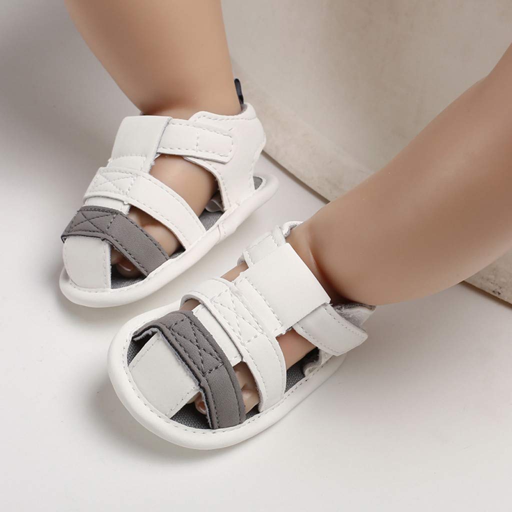 **Toddler Boys Canvas Shoes - Soft Breathable Prewalker Sandals for Infants | Lightweight Single Sole Design | Perfect for Playtime, Walking & Outdoor Activities**