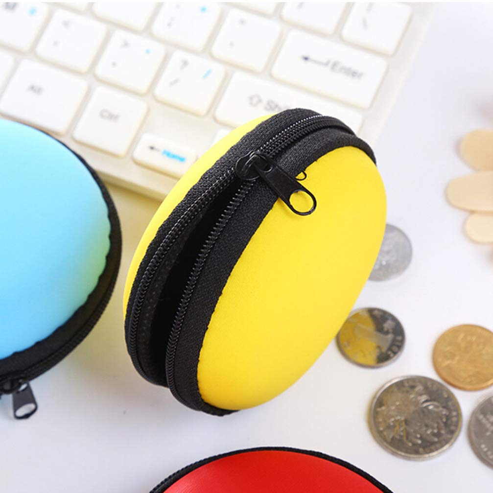 Hemobllo 5-Pack USB Headphone Storage Case - Protective Sleeves for Earphones & Headphones with Key Storage | Portable Travel Organizer for Office, Gym, and Daily Use