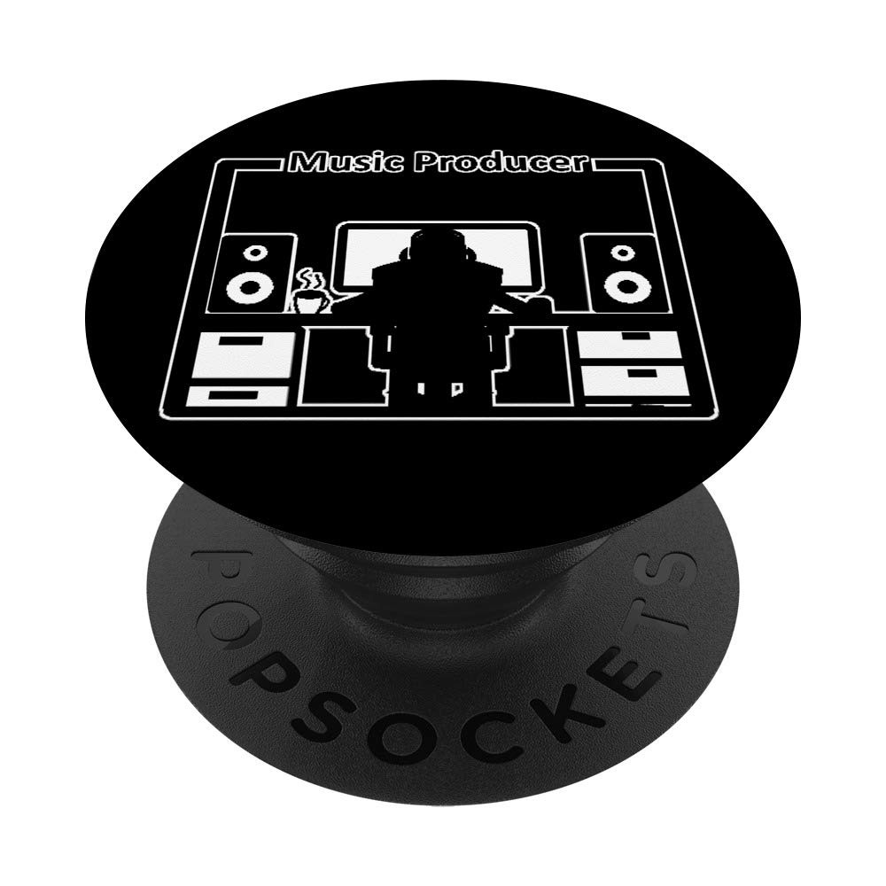 Music Producer PopSockets Phone Grip & Stand - Expandable Kickstand for Smartphones & Tablets - Perfect for Studio Sessions & Music Production