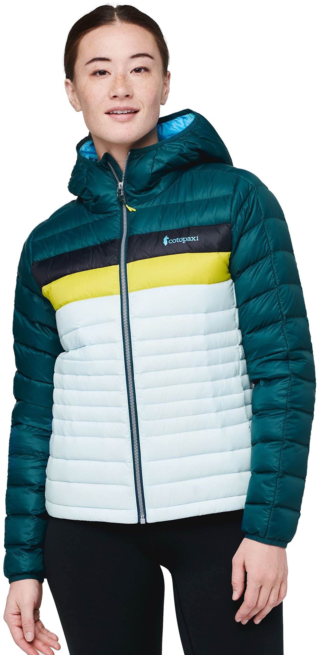 Cotopaxi Fuego Down Hooded Jacket for Women - Lightweight Water-Resistant Winter Coat with Adjustable Hood - Perfect for Hiking, Camping & Outdoor Adventures