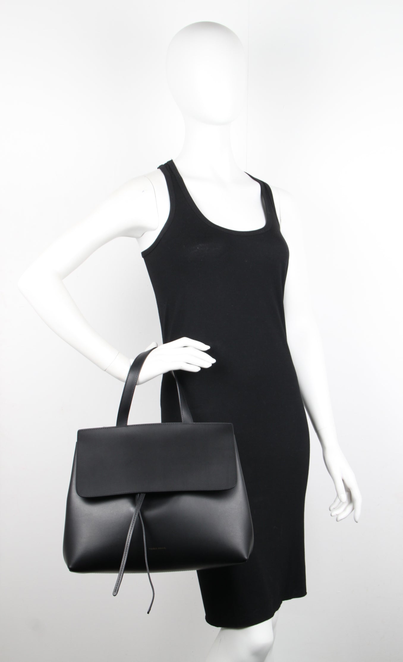 Premium Genuine Leather Lady Handbag - Vegetable Tanned Black & Flamma Color - Perfect for Work, Evening Events & Daily Use