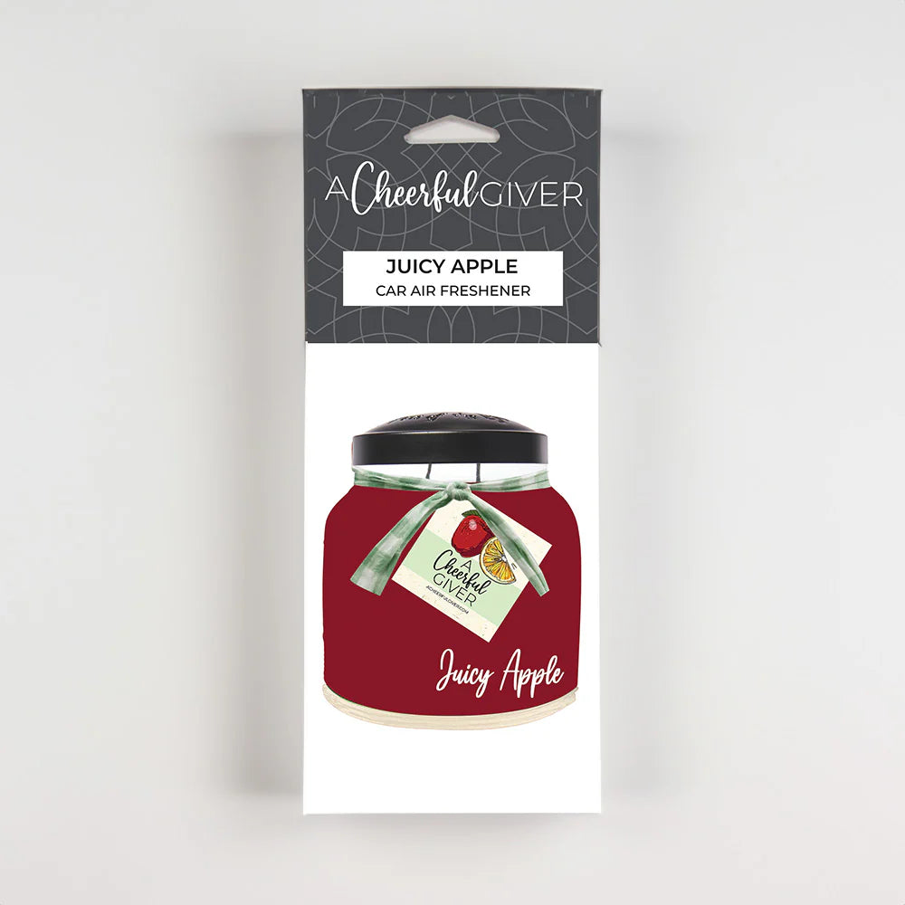 Natural Juicy Apple Scented Car Air Freshener - Long Lasting Fragrance for Home & Office | Perfect for Cars, Closets, and Small Spaces