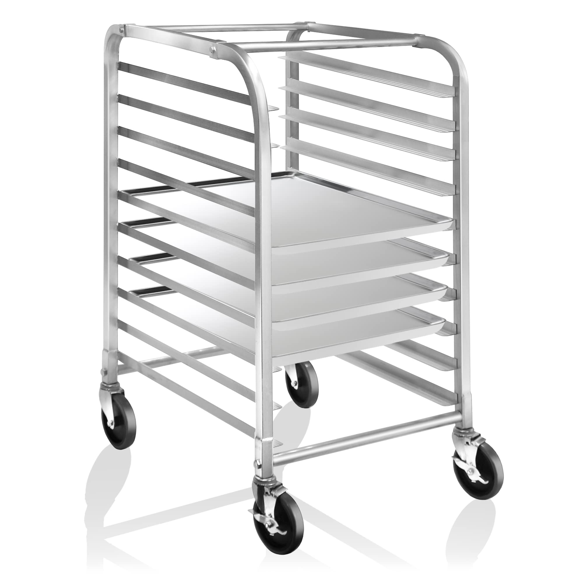 GRIDMANN Commercial Bun Pan Bakery Rack - Heavy Duty 10 Sheet Capacity for Restaurants, Bakeries & Cafes - Perfect for Bread, Pastry & Cookie Storage