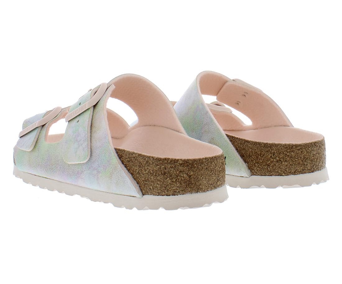 Birkenstock Arizona Vegan Iridescent Rose Sandals - Size 41 | Comfortable & Stylish Unisex Footwear for Summer, Beach & Casual Wear