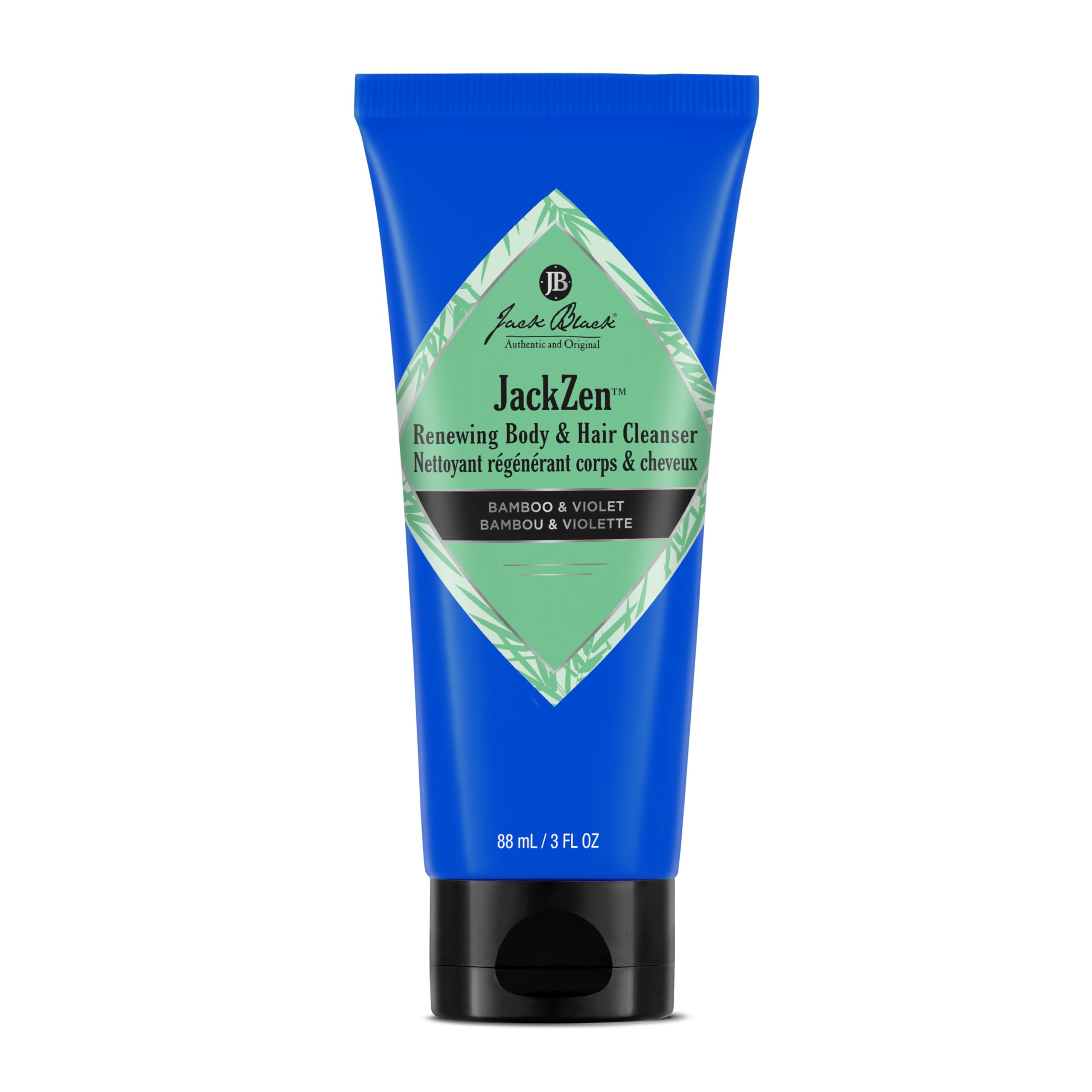 Jack Black Jackzen Renewing Body & Hair Cleanser - Earthy Fragrance Shower Gel for Men & Women | Hydrating Body Wash for Dirt & Sweat Removal | Perfect for Gym, Travel & Daily Shower Routine