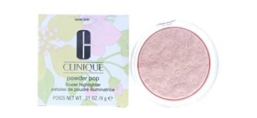 Clinique Powder Pop Flower Bronzer & Highlighter - 0.31 oz / 9g, Lunar Pop | Matte Finish, Buildable Coverage | Perfect for Contouring & Glowing Makeup Looks