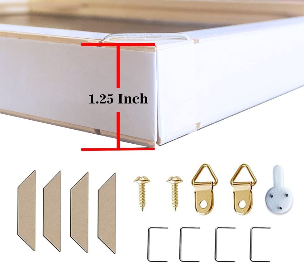 DIY Wood Canvas Stretcher Bars 24X32 Inches - Premium Gallery Wrap Poster Frame Kit for Canvas Paintings | Easy to Assemble | Perfect for Home Decor, Art Studios & Professional Framing