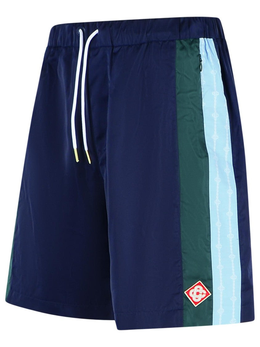 Blue Polyester Bermuda Shorts for Men - Comfortable Casual Track Shorts for Running, Gym & Summer Outfits