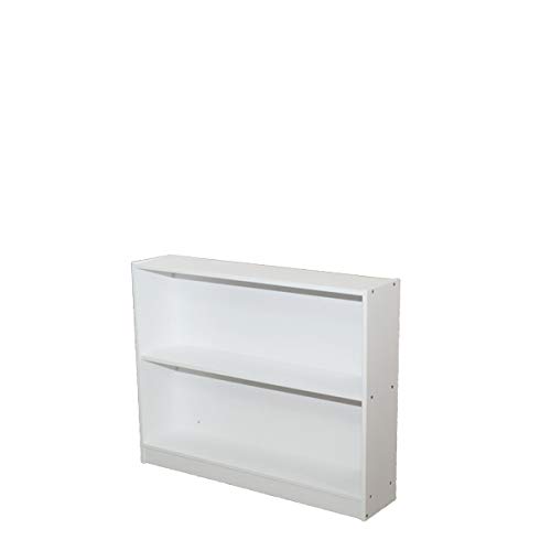 Junior Stairway Mid Loft Bed with Desk, Chest & Bookcase - White Solid Wood Frame - Durable & Sturdy for Kids & Teens - Perfect for Small Bedrooms, Dorm Rooms & Space-Saving Solutions