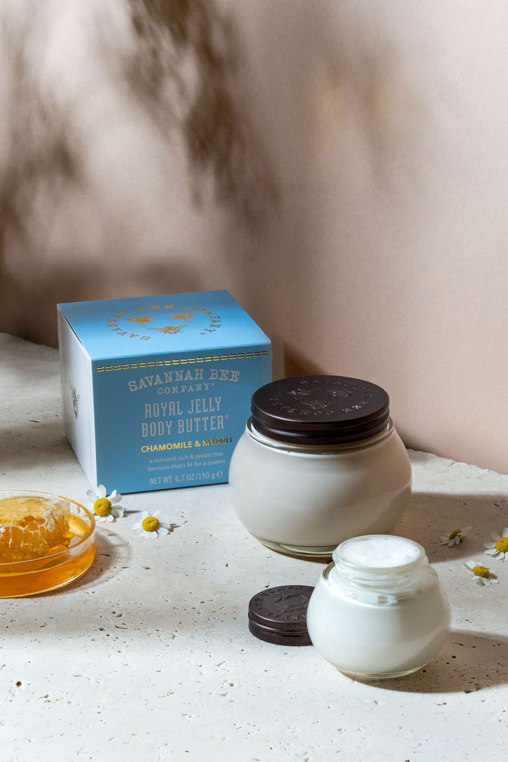 Savannah Bee Company Royal Jelly Body Butter - Ultra Hydrating Moisturizer for Dry, Sensitive Skin | Deep Nourishment with Natural Ingredients | Perfect for Winter Care & Daily Skincare Routine