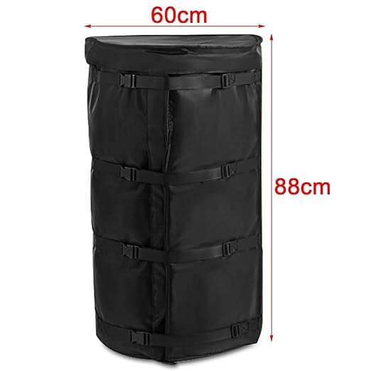 Industrial Grade Metal Drum Heater - Weather Resistant 55 Gal/208L Bucket Heating Blanket with 120°F Adjustable Temperature - Insulated Band Heater for Oil Drums - Perfect for Winter Storage, Viscosity Control & Chemical Processing