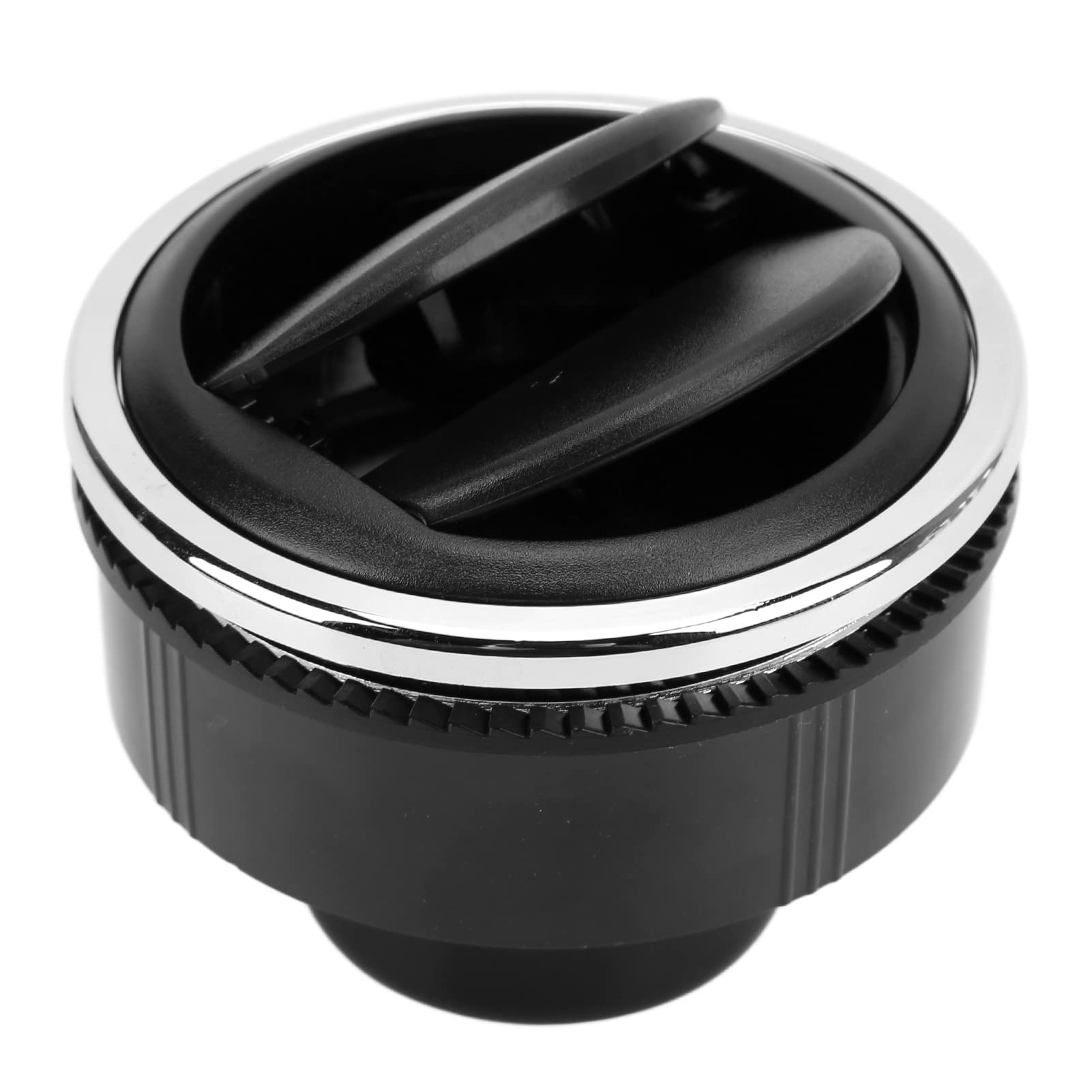 Universal ABS Electroplated Black Round Air Vent Deflector for Car, RV, Boat & Bus - Dashboard AC Vent Cover for Better Airflow & Comfort While Driving
