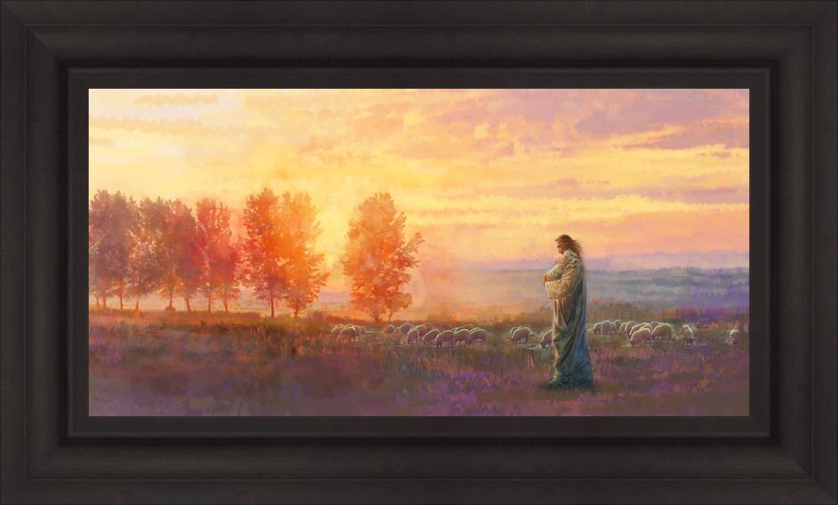 Eventide By Yongsung Kim - Premium Christian Wall Art for Home & Church Decor | Inspirational Bible Verse Canvas Painting | Perfect for Living Room, Bedroom & Worship Spaces