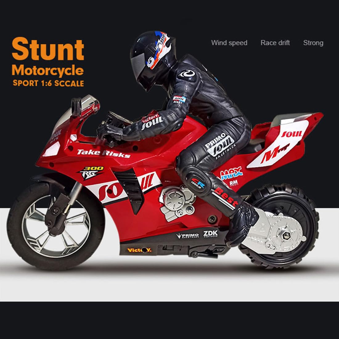 1/6 RC Dirt Bike for Adults - 2.4GHz Remote Control Stunt Motorcycle with Dual Motors | Off-Road Racing & Backyard Play