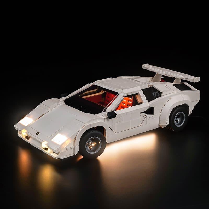 LEGO Lamborghini Countach 5000 Quattrovalvole 10337 Light Kit - LED Lighting Set for LEGO Technic Model Car - Perfect for Display & Nighttime Showcase