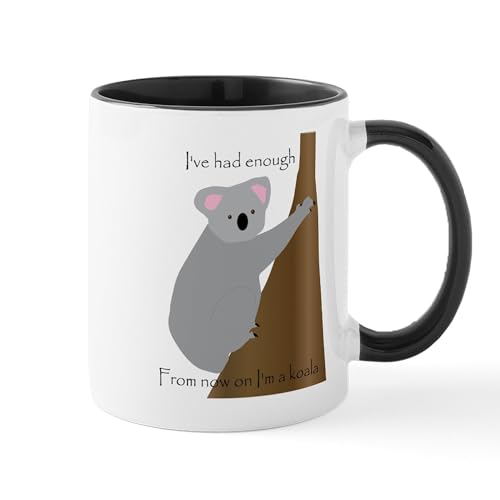 White/Black Inside - Koala Mugs