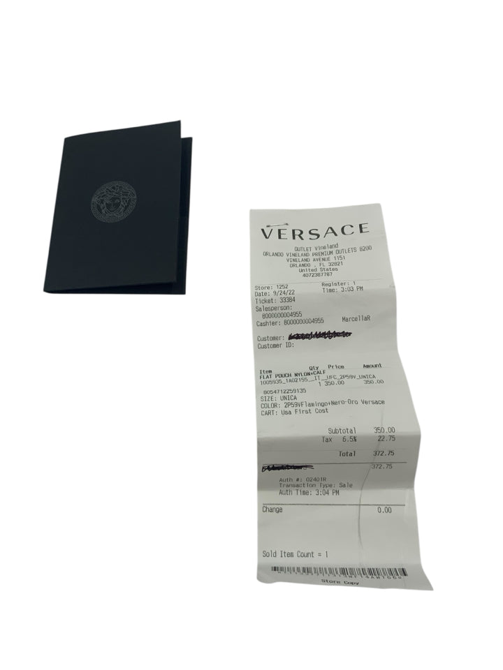 Versace Medusa Nylon Shoulder Bag for Women | Luxury Designer Handbag with Gold-Tone Medusa Head Logo | Perfect for Evening Parties, Date Nights & Fashion Events