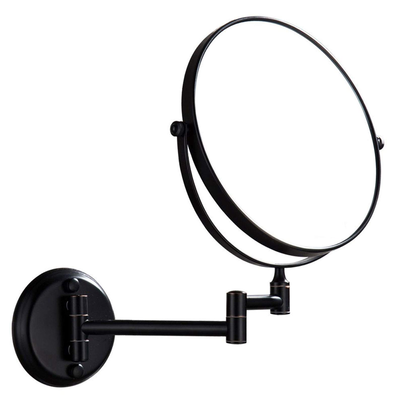 **Double Sided Wall Mount Makeup Mirror with 360° Rotation – Round Vanity Mirror for Home & Hotel Bathroom – Perfect for Makeup, Skincare & Grooming**