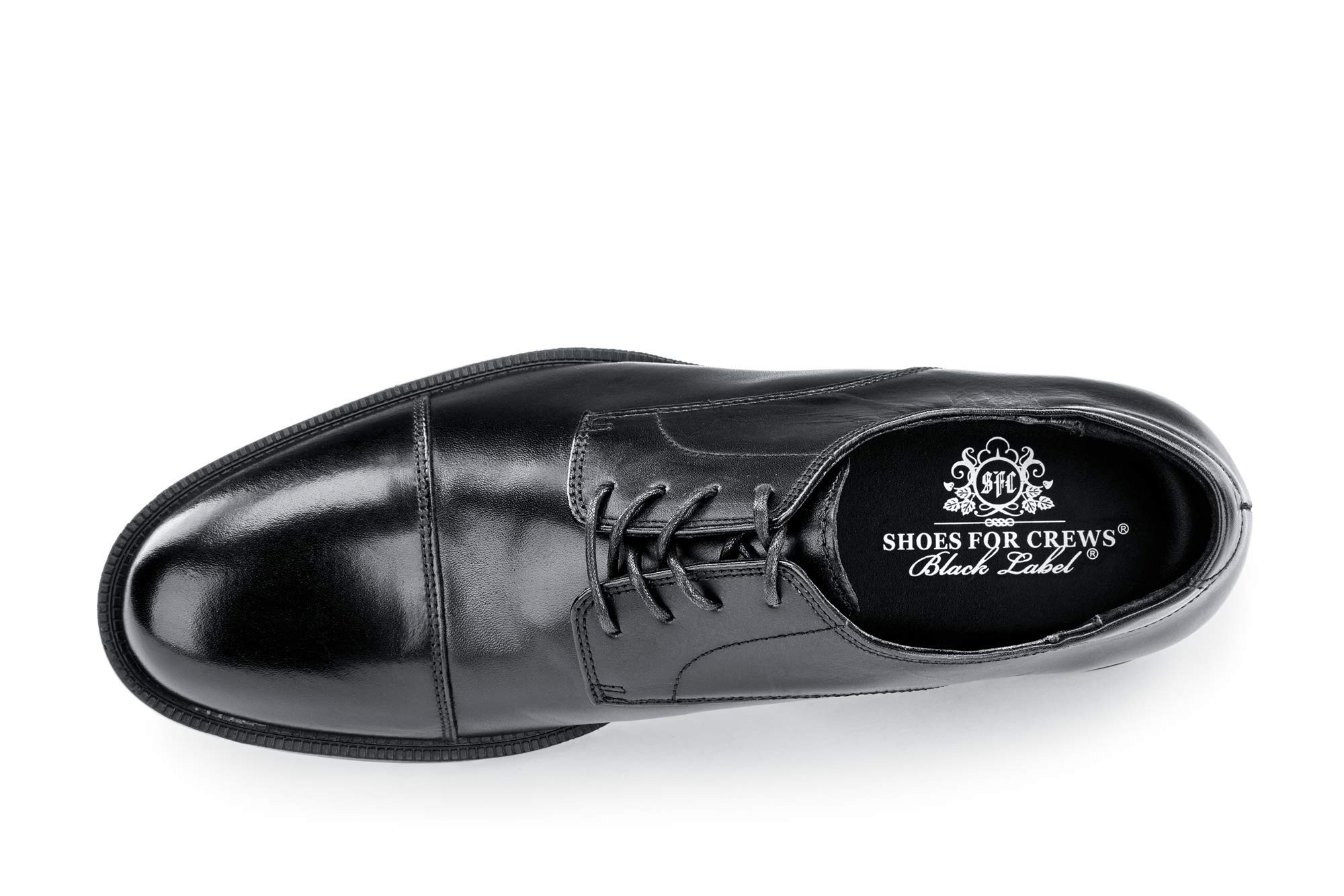 Slip-Resistant Men's Dress Shoes - Oxford Style Safety Work Shoes for Crews in Brown or Black | Non-Slip Professional Footwear for Restaurant, Hospitality & Office Workers