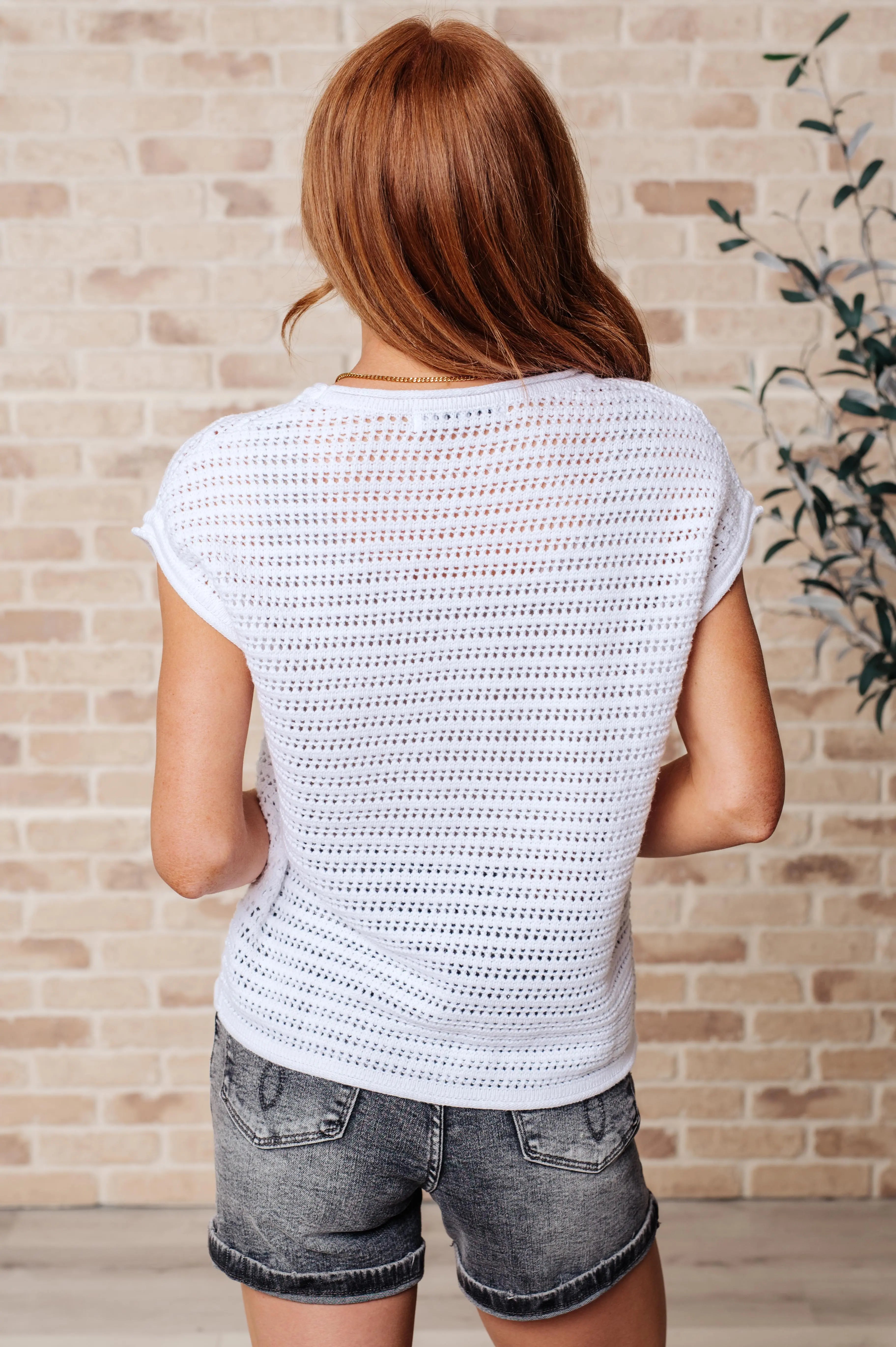 Stylish Open Knit Cap Sleeve Sweater for Women | Trendy Loose Fit Pullover | Perfect for Casual Outings, Coffee Dates & Fall Layering