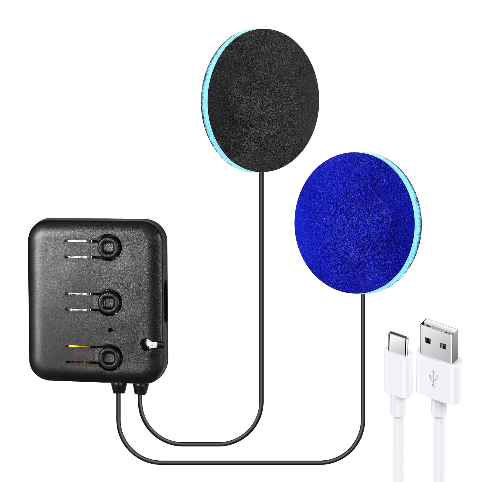 Bluetooth 5.4 Ultra Thin 3mm Speaker Module with Microphone - DIY Replacement Stereo Speakers for Headphones, Sleep Pillow, Beanie & Headband - Perfect for Side Sleepers, Running, Yoga and Meditation