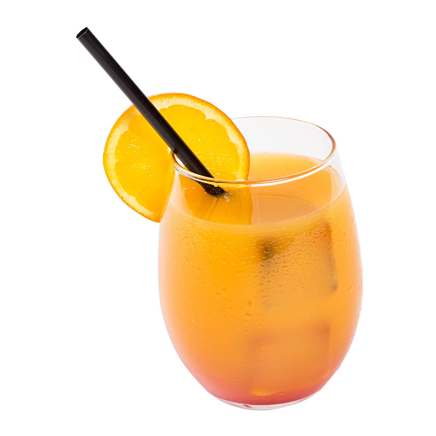 AmerCare 7.75 Inch Giant Paper Wrapped Black Straws - Bulk Pack of 7200 Eco-Friendly Drinking Straws for Parties, Restaurants & Smoothie Shops