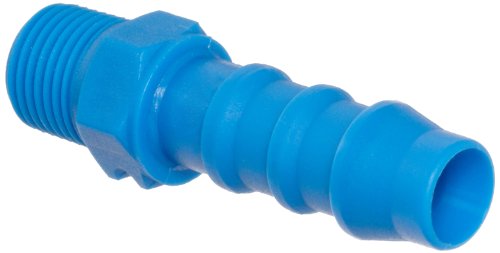Tefen Nylon 66 Hose Fitting Adapter - Blue, 19mm Hose ID x 1