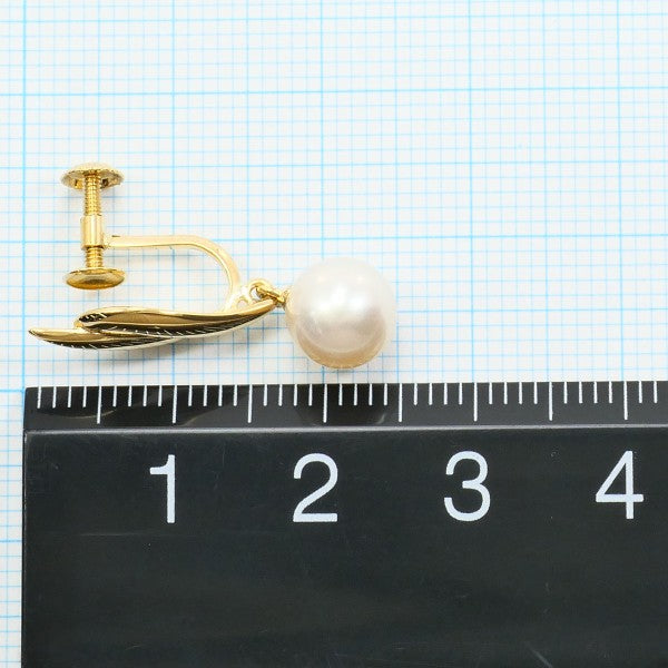 18K Yellow Gold Pearl Earrings - Elegant Dangle Earrings for Women, Perfect for Weddings, Parties & Special Occasions