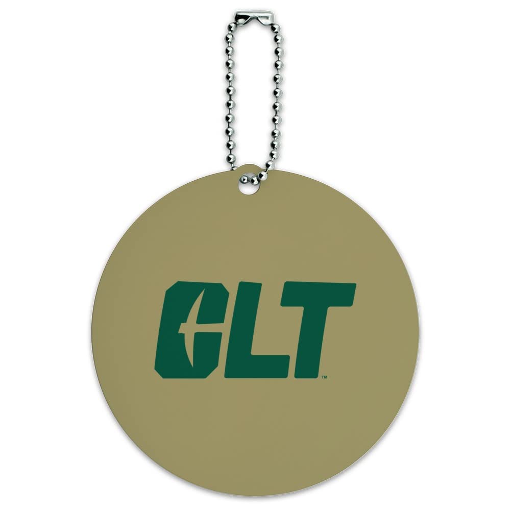 UNC Charlotte 49ers Logo Round Luggage ID Tag - Durable Suitcase Handle Tag for Carry-On Bags - Perfect for Travel, College Dorms & Alumni Gifts