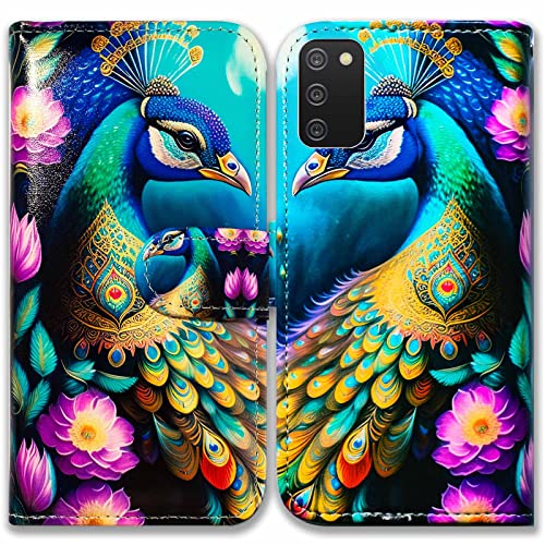 Colorful Peacock Mandala Flowers