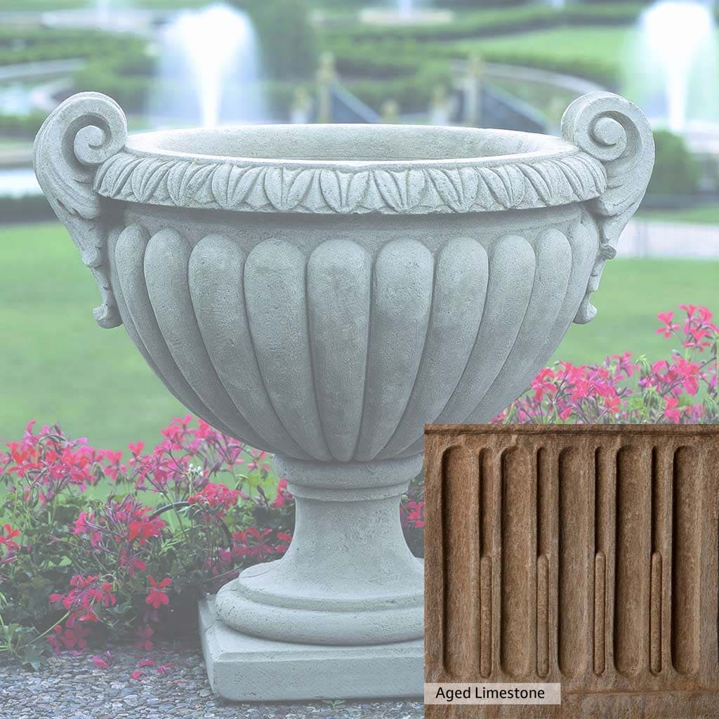 Campania International Longwood Volute Handle Urn - Elegant Garden Planter for Outdoor Decor, Patio, and Landscape Design