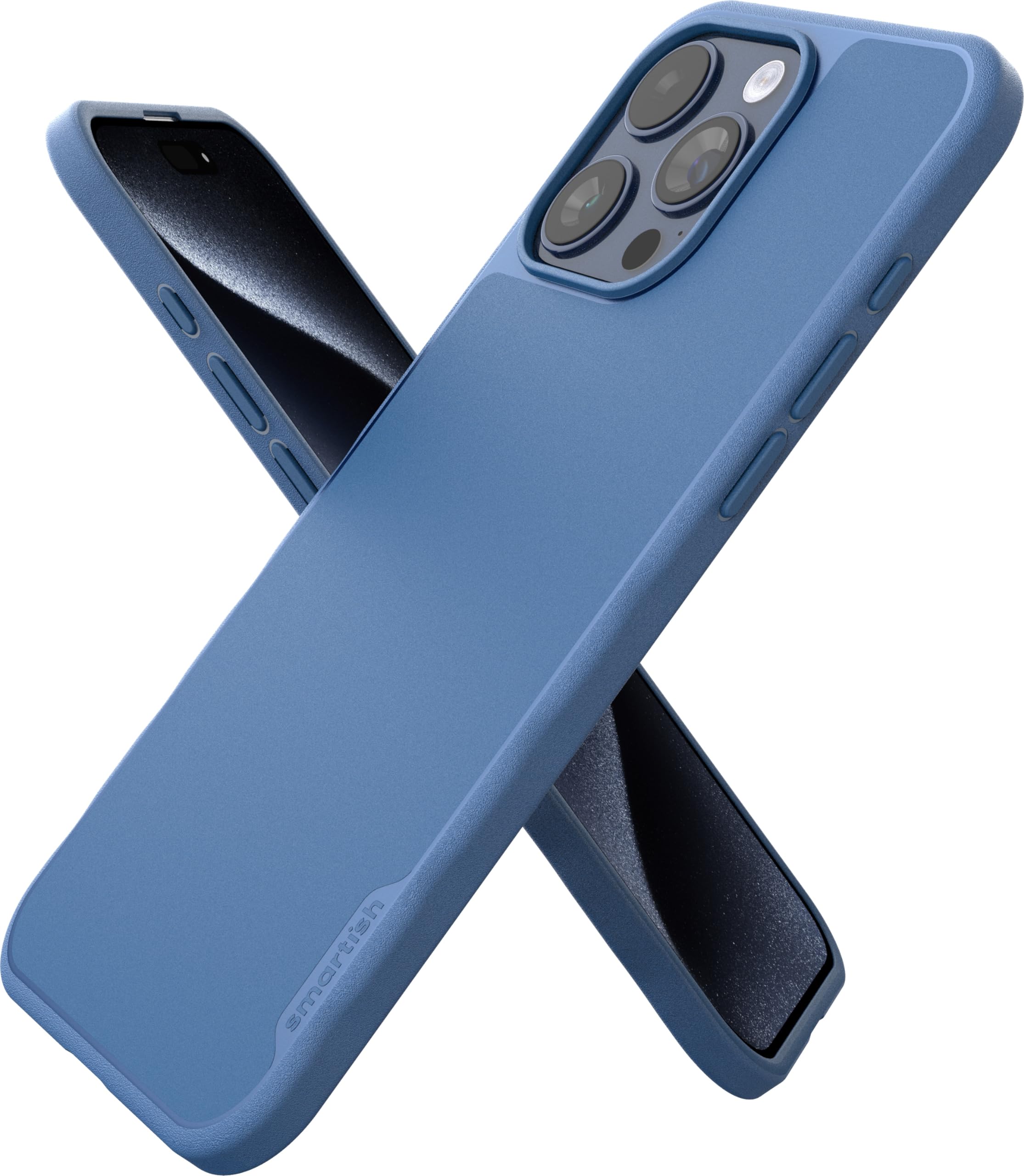 Smartish iPhone 15 Pro Max Magnetic Case - Slim Protective Grip Cover with MagSafe Compatibility & Microfiber Lining | Lightweight Thin Design for Apple iPhone 15 Pro Max (Blues on The Green) | Perfect for Daily Use, Workouts & Outdoor Activities