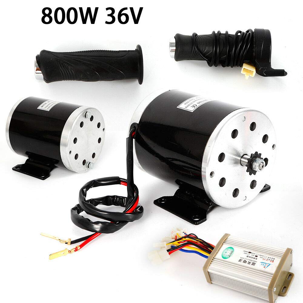 800W 36V Electric Bike Motor Kit with Speed Controller & Throttle - Compatible with E-Bikes, Scooters, Go-Karts & DIY Electric Vehicles - Perfect for Commuting, Off-Road Adventures & Custom Builds
