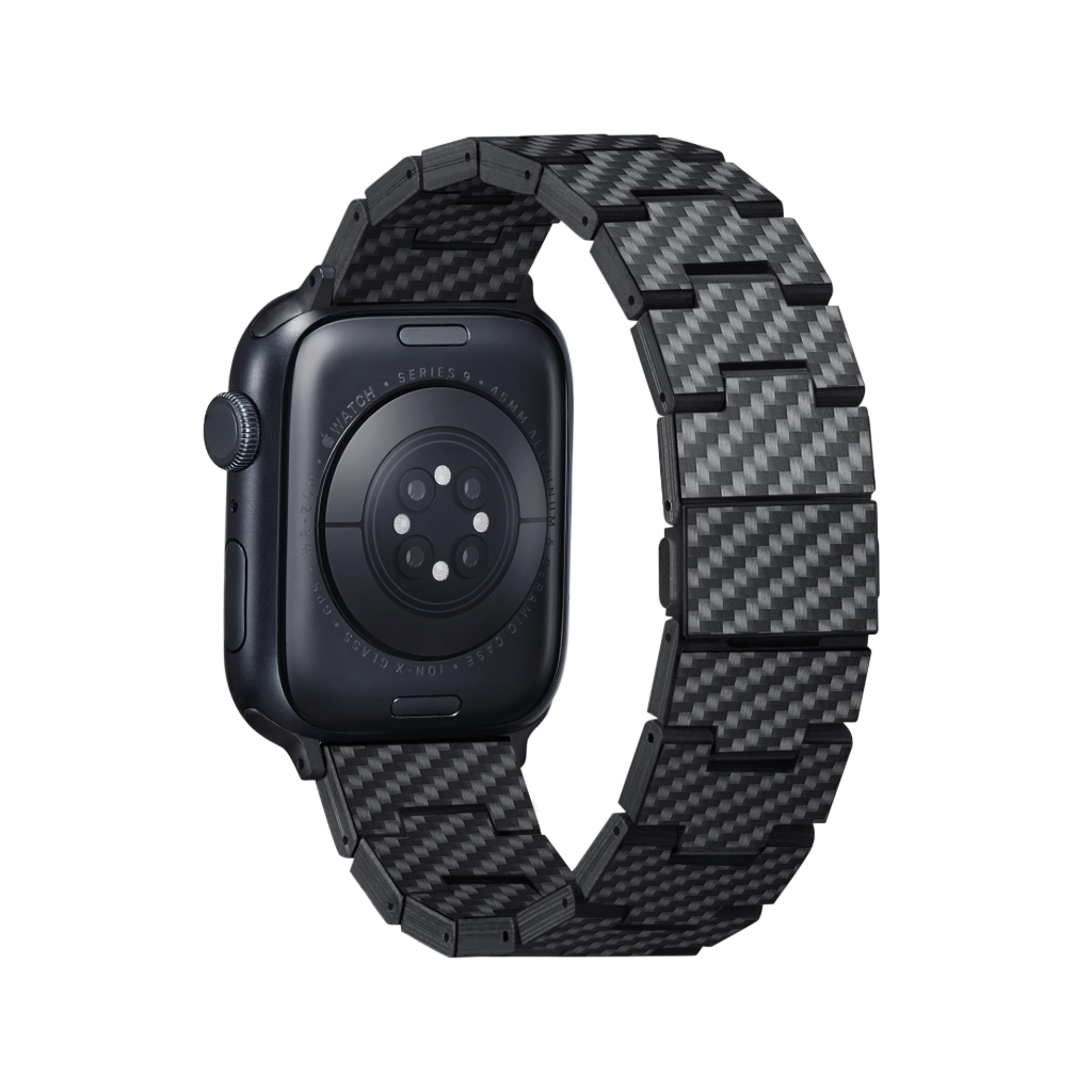 Premium Carbon Fiber Watch Band for Apple Watch Series 8/7/6/SE - Lightweight & Durable Replacement Strap for Workout, Running & Everyday Use