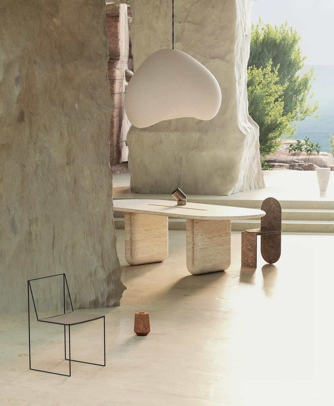 Cloud Pendant Light - Modern B-Shaped Hanging Lamp for Kitchen Island, Dining Room, or Bedroom Lighting